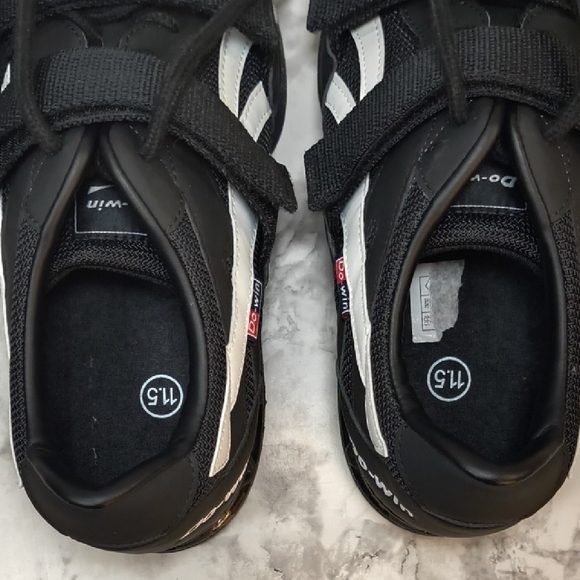 Do-Win Mens Weightlifting Powerlifting Black/White Sneakers, Size 11.5 - Picture 10 of 12